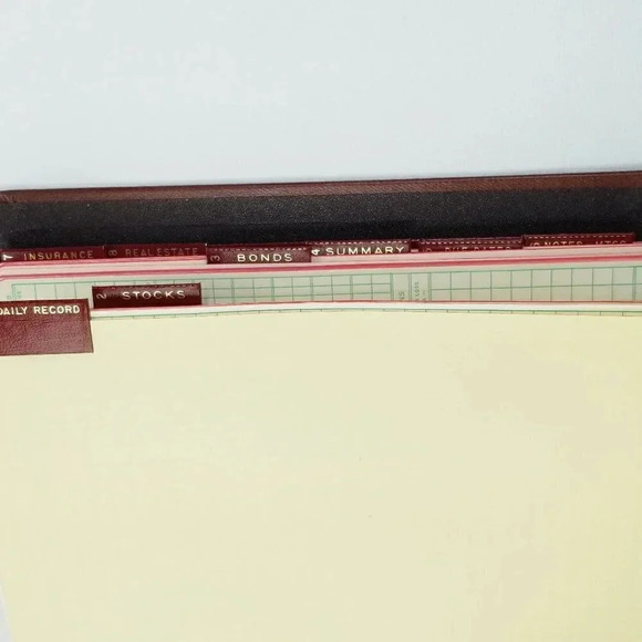 Trussell My Finances Vintage Accounting With Box Yellow Envelopes Copyright 1961 - Picture 5 of 8